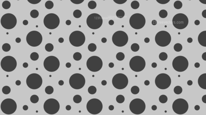 Grey Seamless Random Circle Dots Pattern Background Illustration