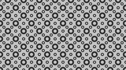 Grey Seamless Geometric Circle Pattern Illustration