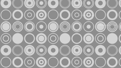 Grey Seamless Circle Background Pattern