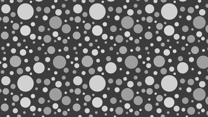 Dark Grey Seamless Scattered Dots Pattern Vector Illustration