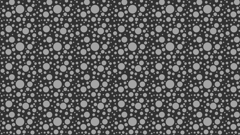 Dark Grey Random Circles Dots Background Pattern