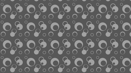 Dark Grey Seamless Geometric Circle Pattern Vector Art