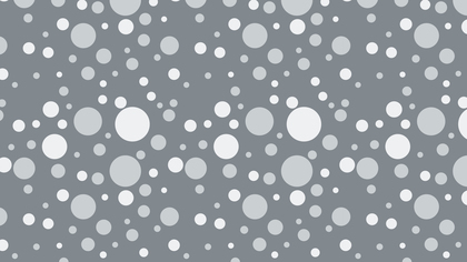 Grey Seamless Random Circle Dots Pattern