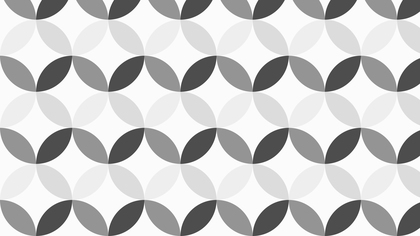 Grey Seamless Overlapping Circles Pattern