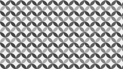 Grey Seamless Overlapping Circles Background Pattern
