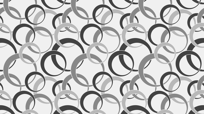 Grey Overlapping Circles Background Pattern