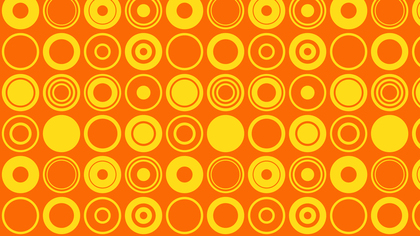 Orange Seamless Geometric Circle Background Pattern