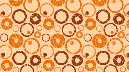 Orange Geometric Circle Pattern Illustration