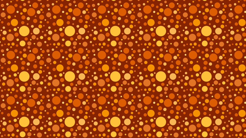 Dark Orange Random Circles Dots Background Pattern Image