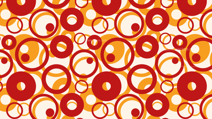 Orange Overlapping Circles Pattern