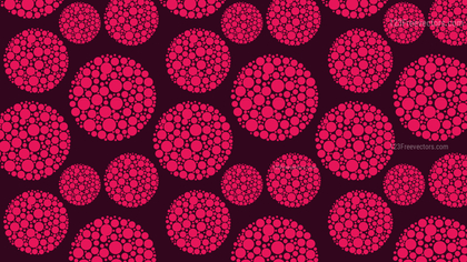Pink Dotted Circles Pattern Background