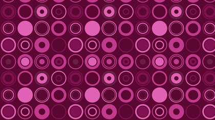 Pink Seamless Geometric Circle Background Pattern