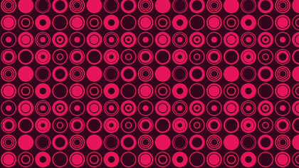 Pink Seamless Circle Pattern Background Image
