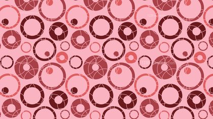 Pink Seamless Circle Background Pattern Vector Graphic
