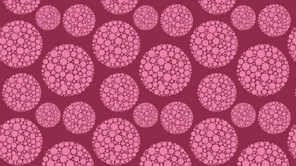 Pink Dotted Circles Background Pattern