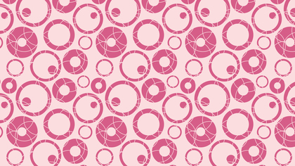 Pink Seamless Geometric Circle Pattern Background Illustrator