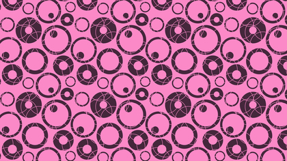 Pink Seamless Geometric Circle Background Pattern Vector Illustration