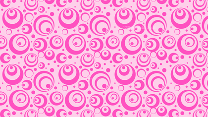 Rose Pink Seamless Circle Pattern Background