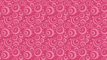 Pink Seamless Geometric Circle Pattern