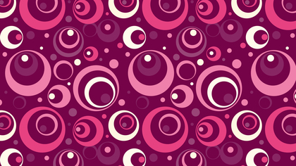 Pink Seamless Geometric Circle Background Pattern