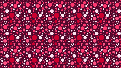 Pink Seamless Scattered Dots Pattern Illustration