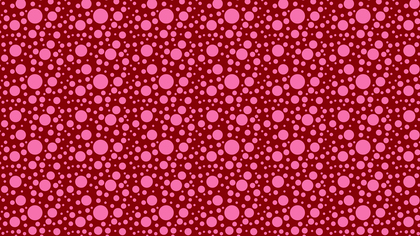 Pink Random Circles Dots Pattern