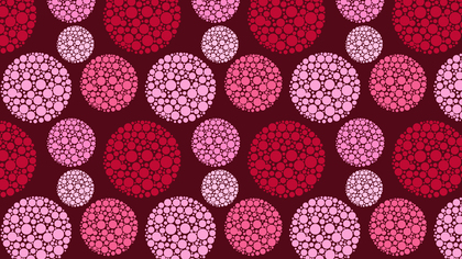 Pink Seamless Dotted Circles Background Pattern