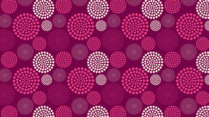 Pink Dotted Concentric Circles Pattern