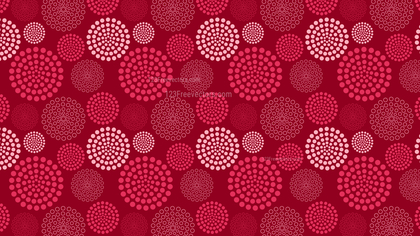Pink Dotted Concentric Circles Pattern Background
