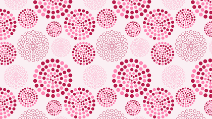 Pink Dotted Concentric Circles Background Pattern