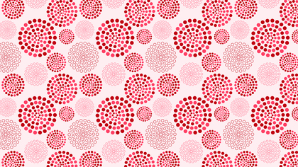 Pink Seamless Dotted Concentric Circles Pattern Background