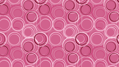 Pink Seamless Circle Background Pattern Vector