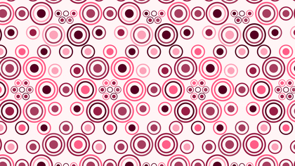 Pink Seamless Geometric Circle Pattern Background Graphic