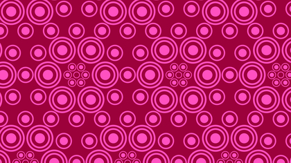 Pink Seamless Geometric Circle Background Pattern Illustration