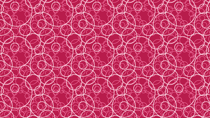 Pink Overlapping Circles Pattern Background