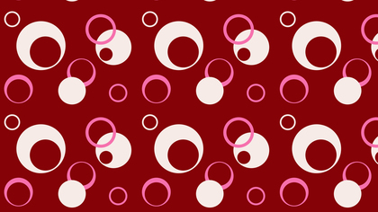 Pink Seamless Circle Pattern Background
