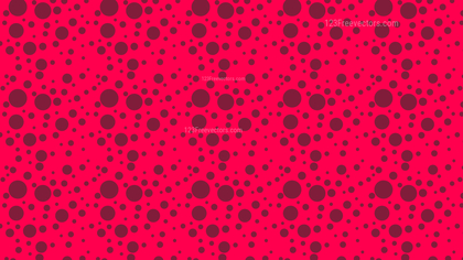 Folly Pink Random Circles Dots Pattern Background
