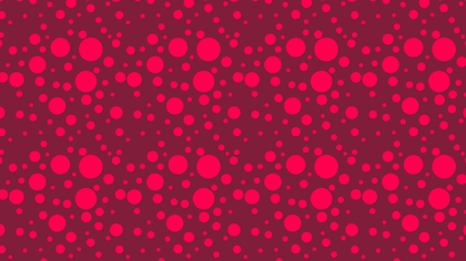 Pink Random Circles Dots Background Pattern