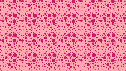 Pink Seamless Random Circle Dots Background Pattern