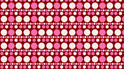 Pink Seamless Geometric Circle Pattern Background