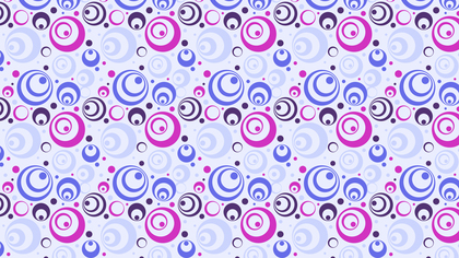 Purple Seamless Geometric Circle Pattern Vector Illustration