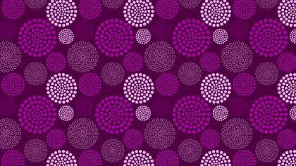 Purple Dotted Concentric Circles Pattern Design