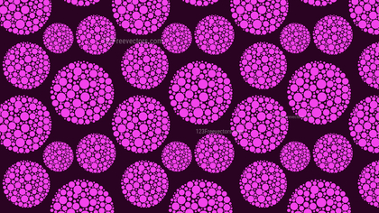 Purple Seamless Dotted Circles Background Pattern Graphic