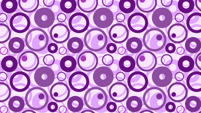 Lilac Seamless Geometric Circle Pattern Illustration