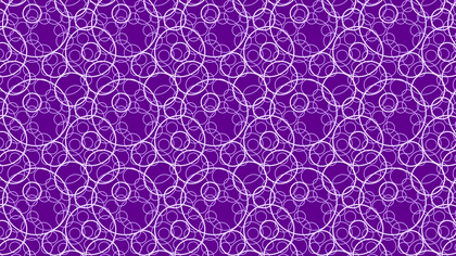 Purple Seamless Overlapping Circles Background Pattern