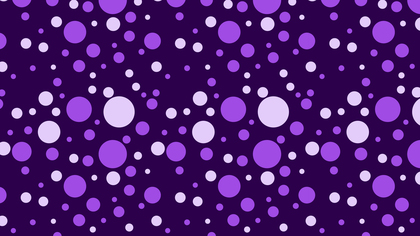 Purple Seamless Random Circle Dots Pattern Vector