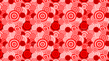Red Seamless Overlapping Concentric Circles Background Pattern