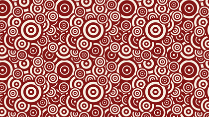 Red Overlapping Concentric Circles Pattern Vector Illustration