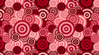 Red Overlapping Concentric Circles Pattern Background Vector