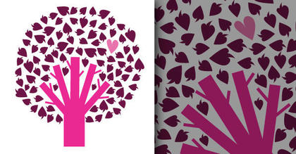 Free Vector Tree with Heart